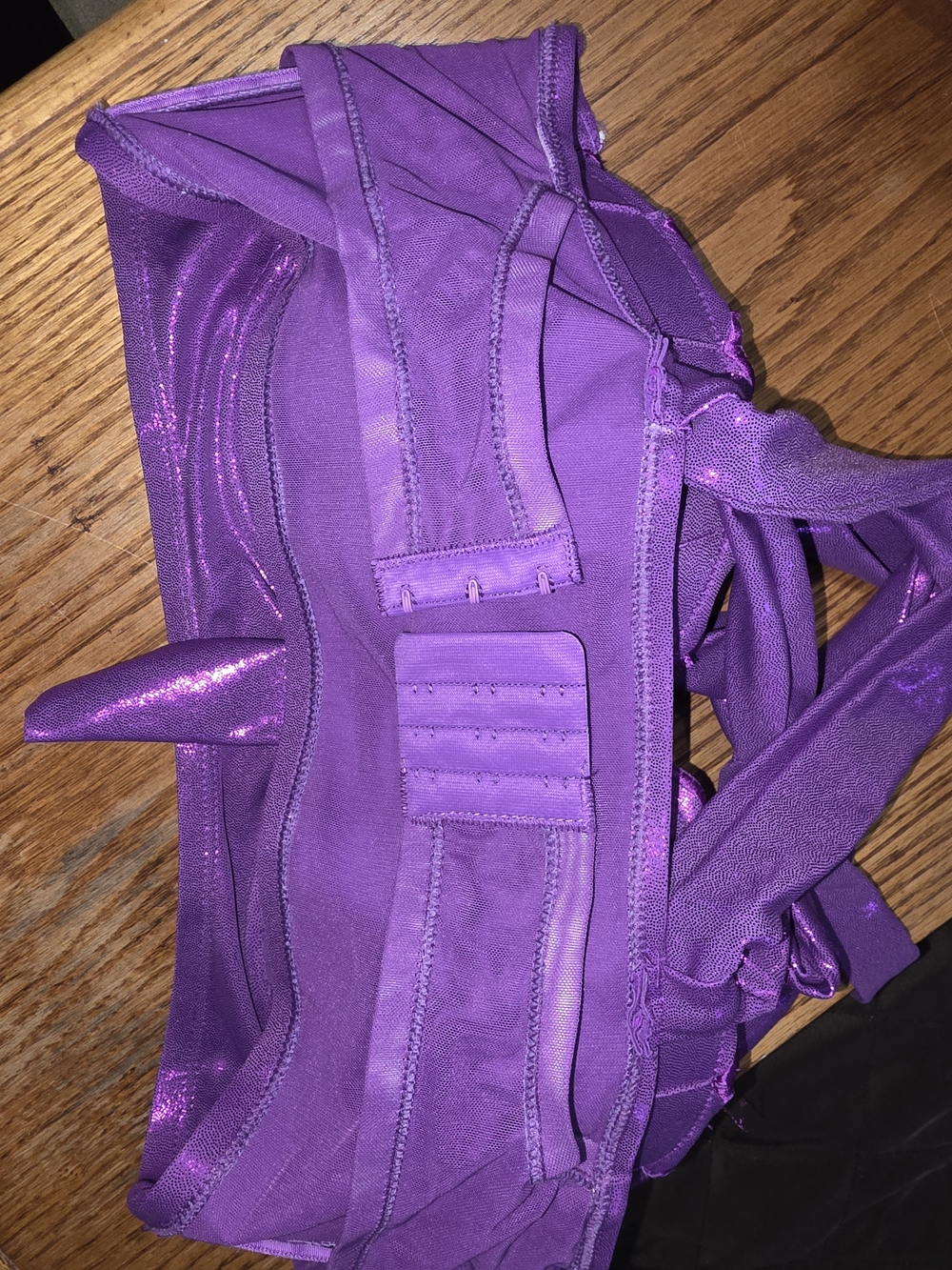 Purple Metalic mermaid bikini top - Picture 3 of 4